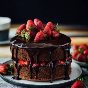 Chocolate Strawberry Cake